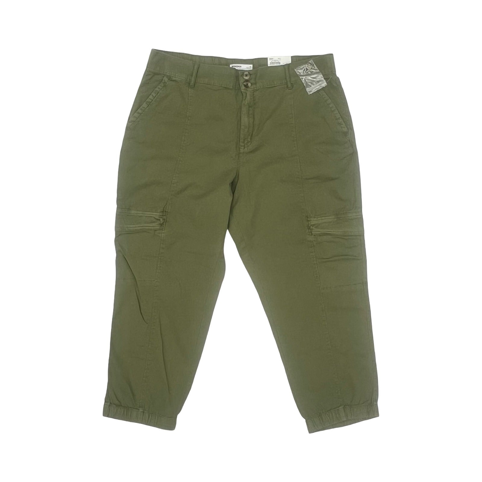 Pants Cropped By Sonoma In Green, Size:16