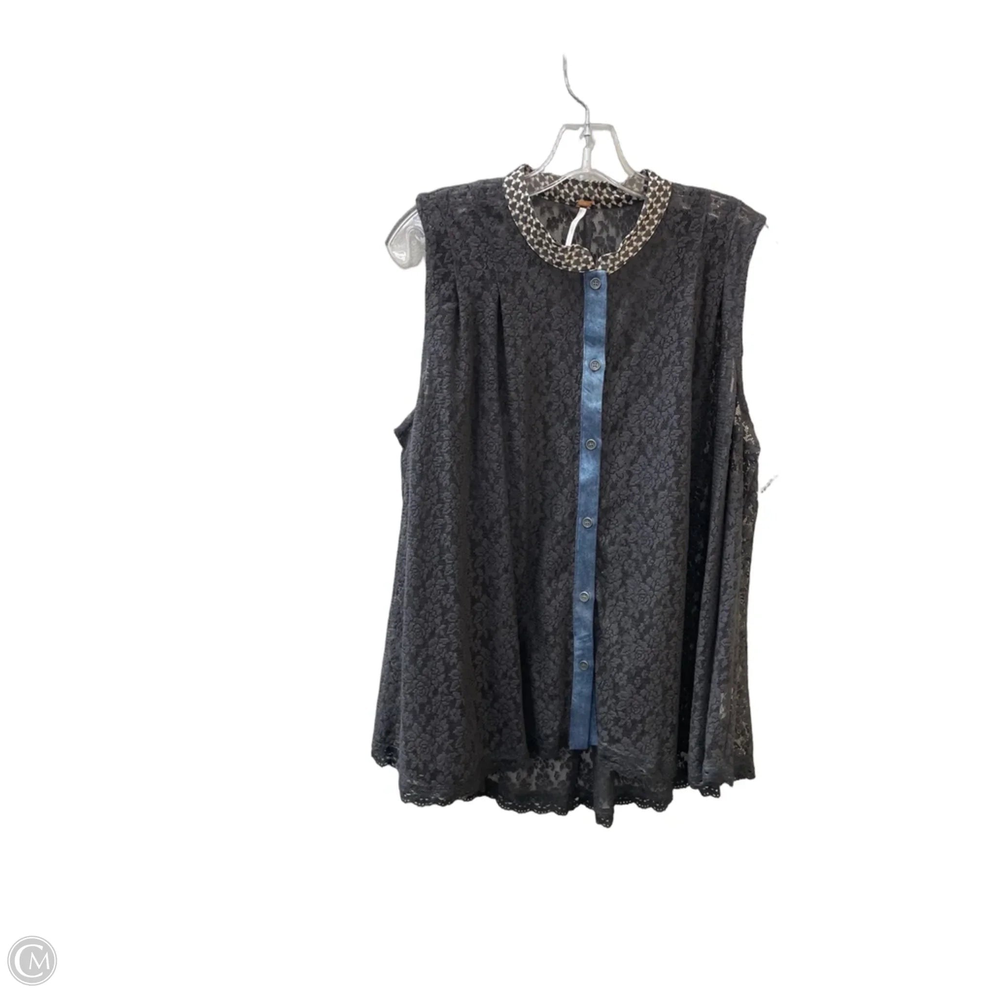 Top Sleeveless By Free People In Grey, Size: L