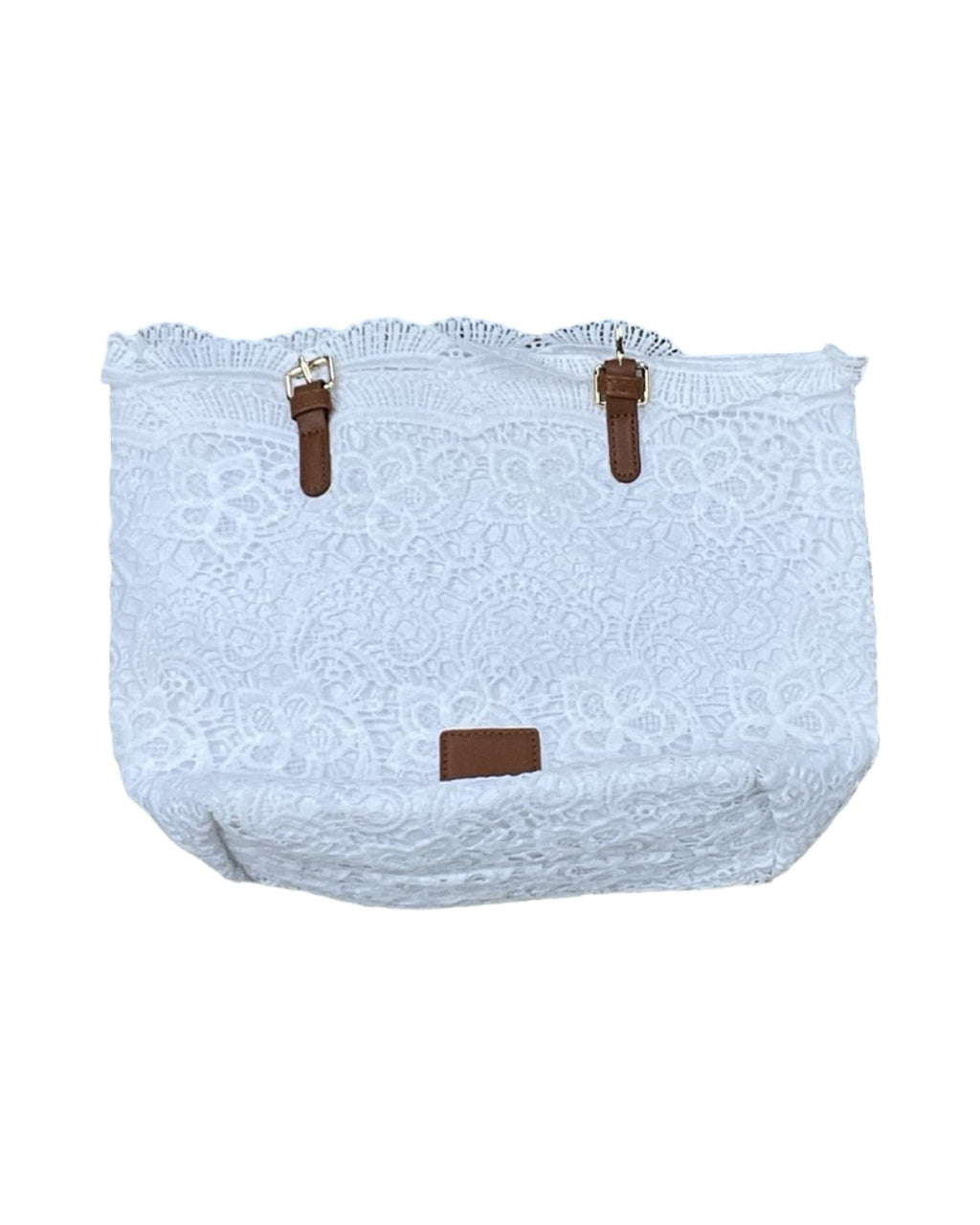 Handbag By Clothes Mentor In White, Size:Medium