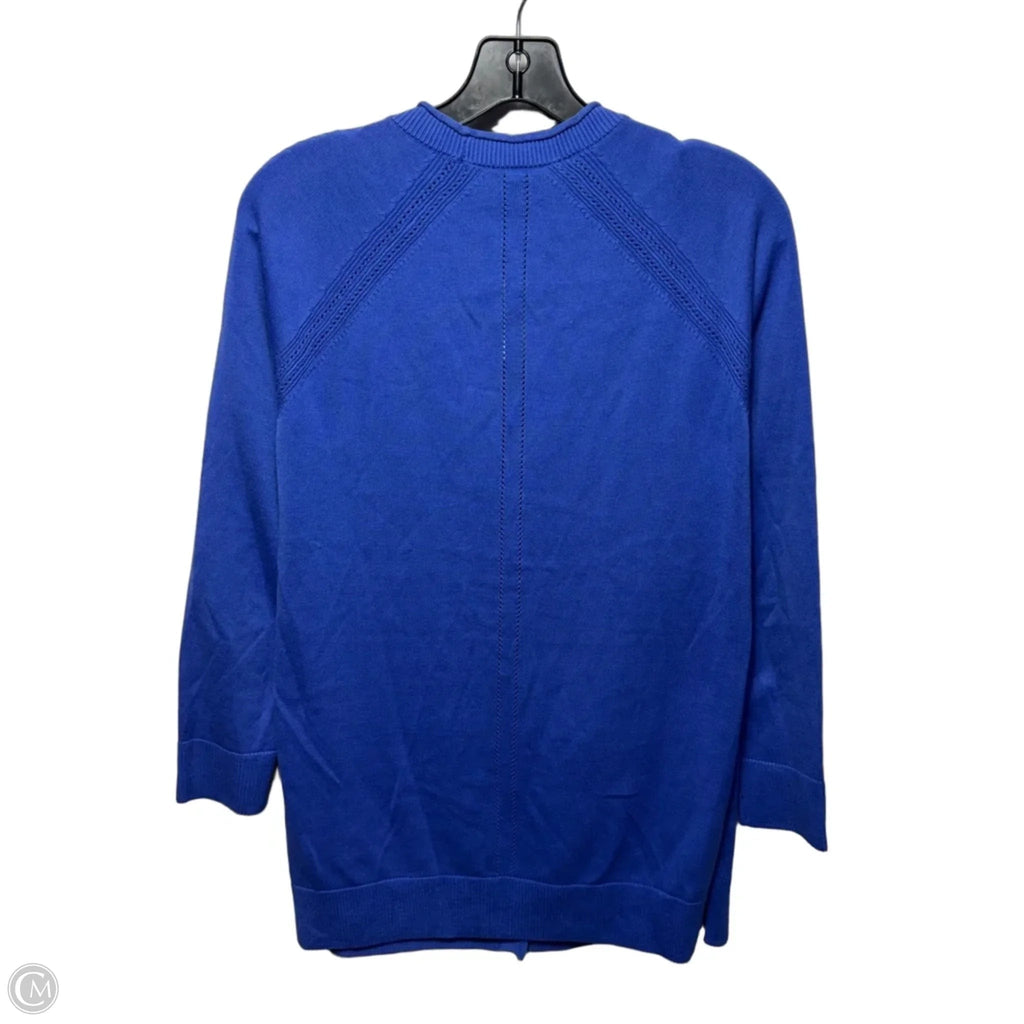 Sweater Cardigan By Talbots In Purple, Size: M