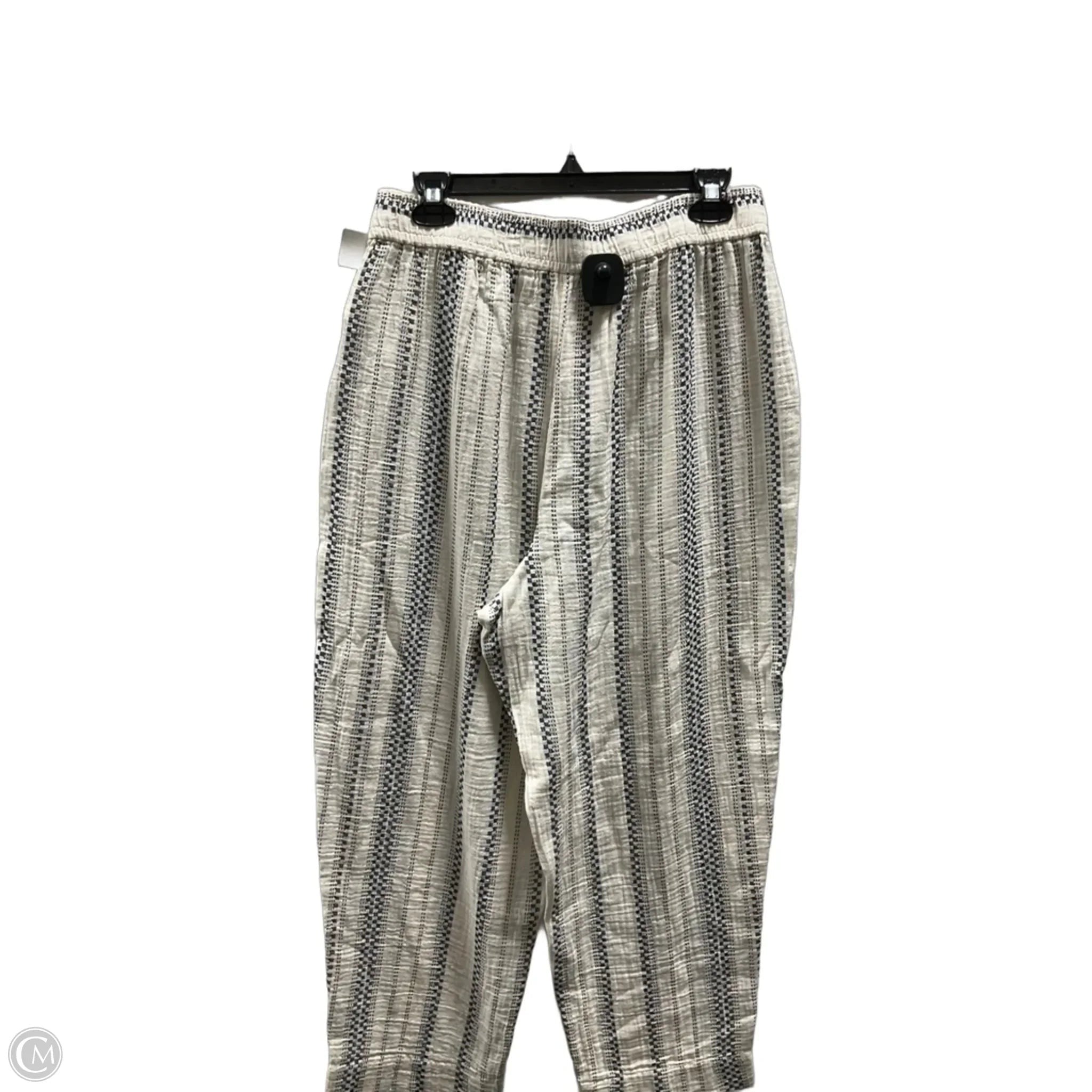 Pants Lounge By Madewell In Cream & Grey, Size: M