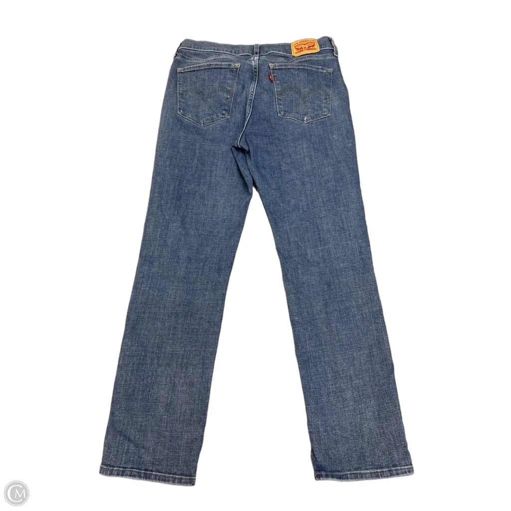 Jeans Straight By Levis In Blue Denim, Size: 4