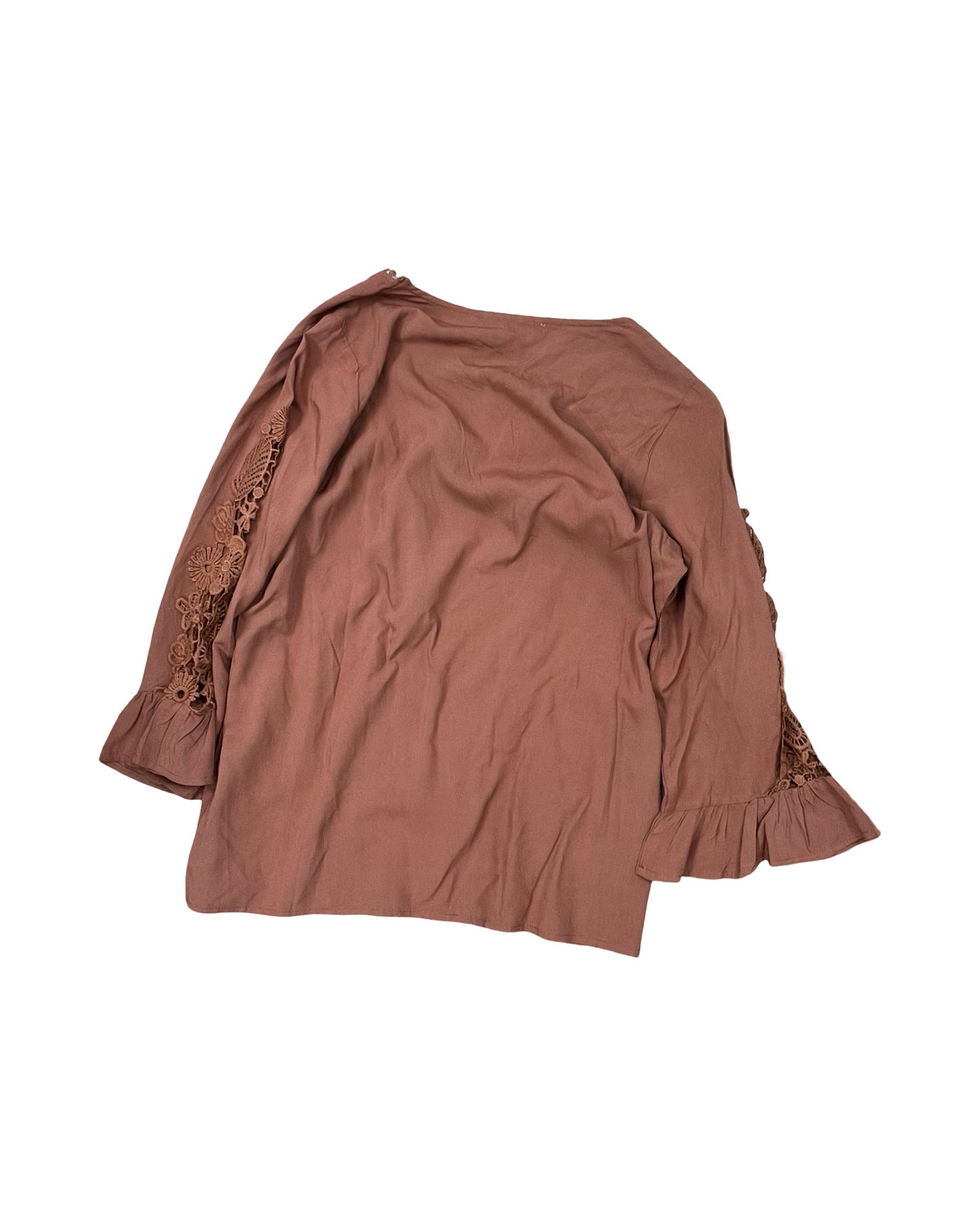 Top 3/4 Sleeve By Rusttydustty In Copper, Size:S
