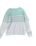 Sweater By 525 In Green & White, Size:L