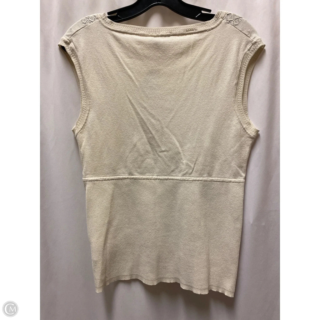Top Sleeveless By Bandolino In Beige, Size: L
