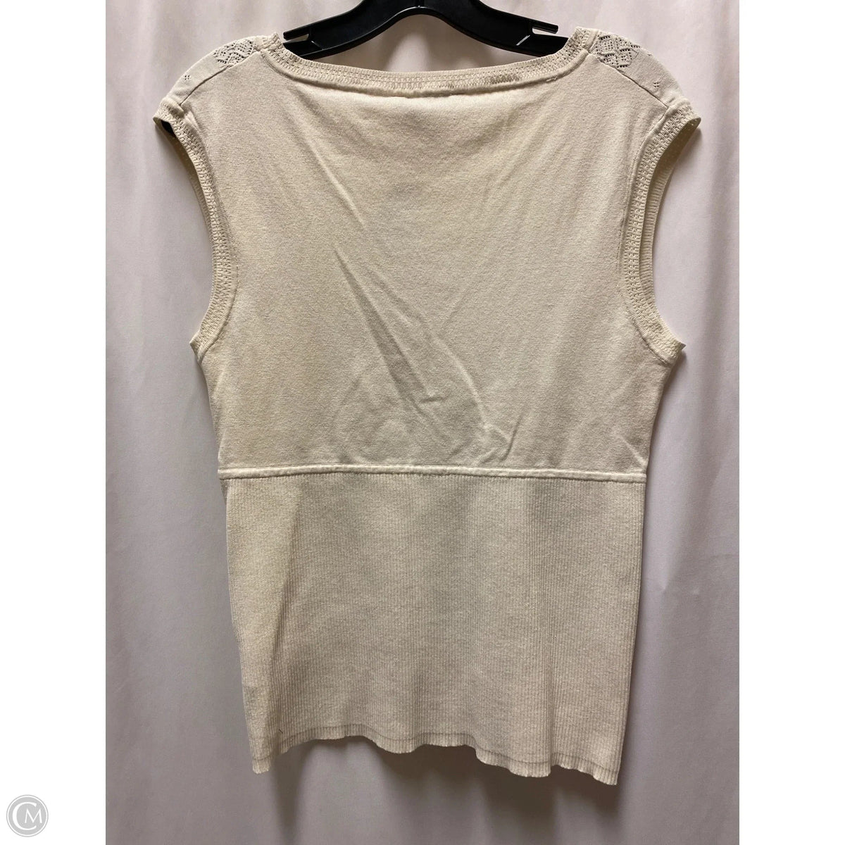 Top Sleeveless By Bandolino In Beige, Size: L