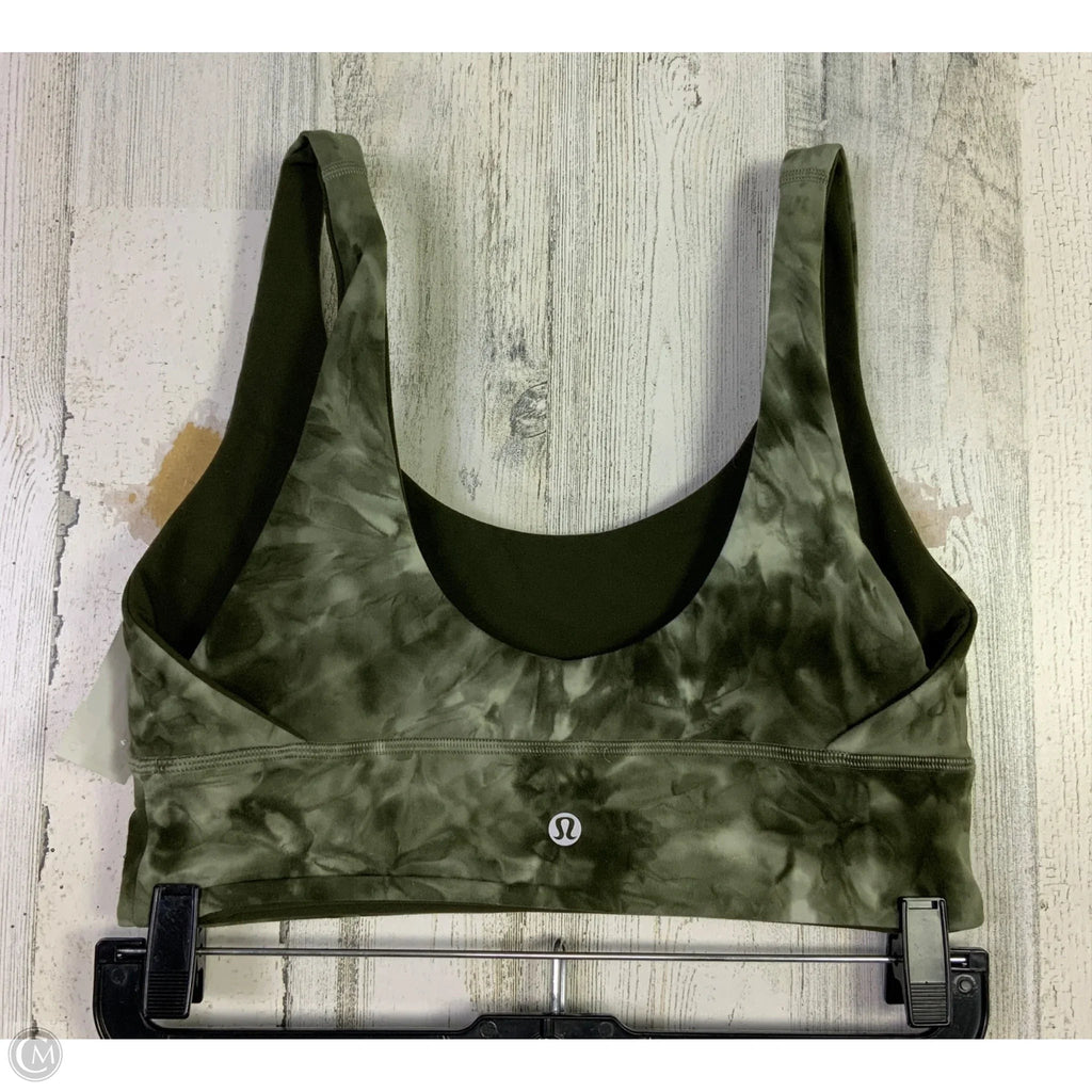 Athletic Bra By Lululemon In Green, Size: 8