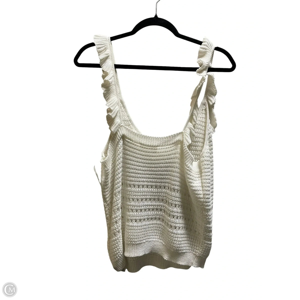 Top Sleeveless By 7 For All Mankind In White, Size: L