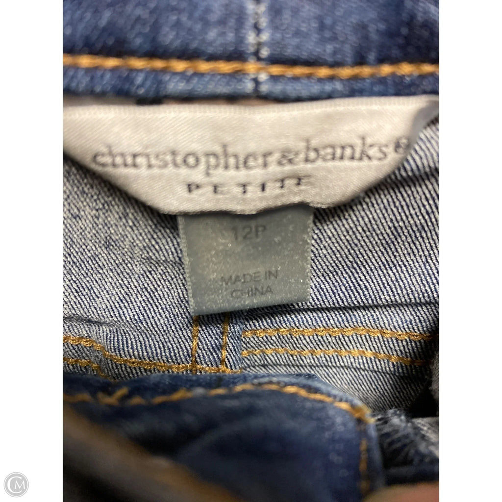 Jeans Straight By Christopher And Banks In Blue Denim, Size: 12