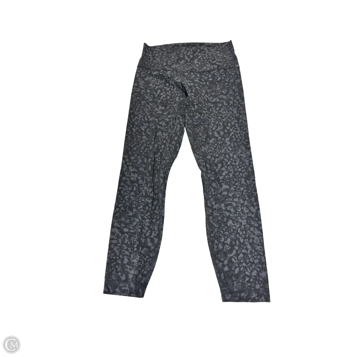 Athletic Leggings By Lululemon In Black & Grey, Size: 8