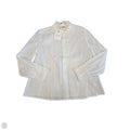 Blouse Long Sleeve By Clothes Mentor In White, Size: M