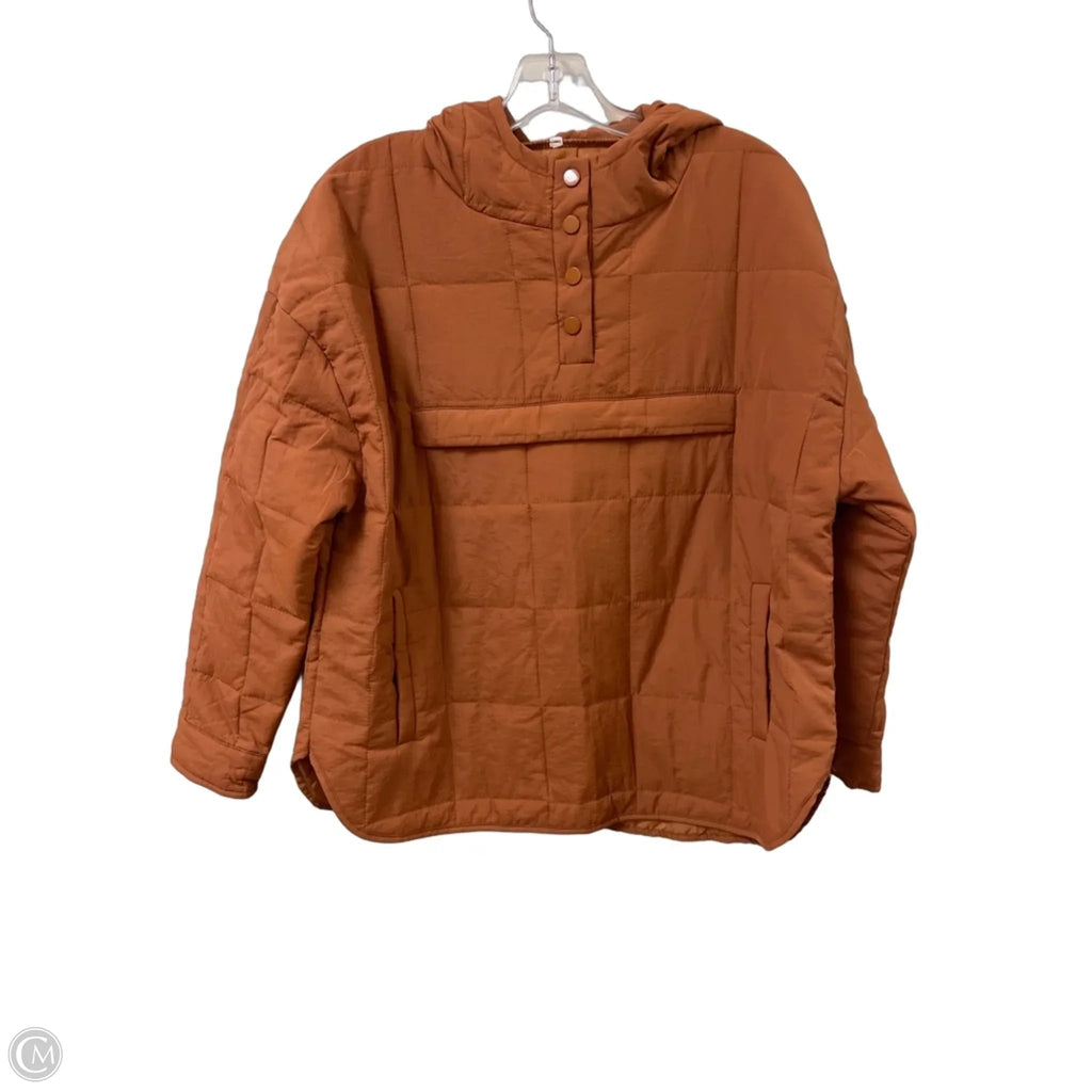 Athletic Sweatshirt Hoodie By Clothes Mentor In Orange, Size: M