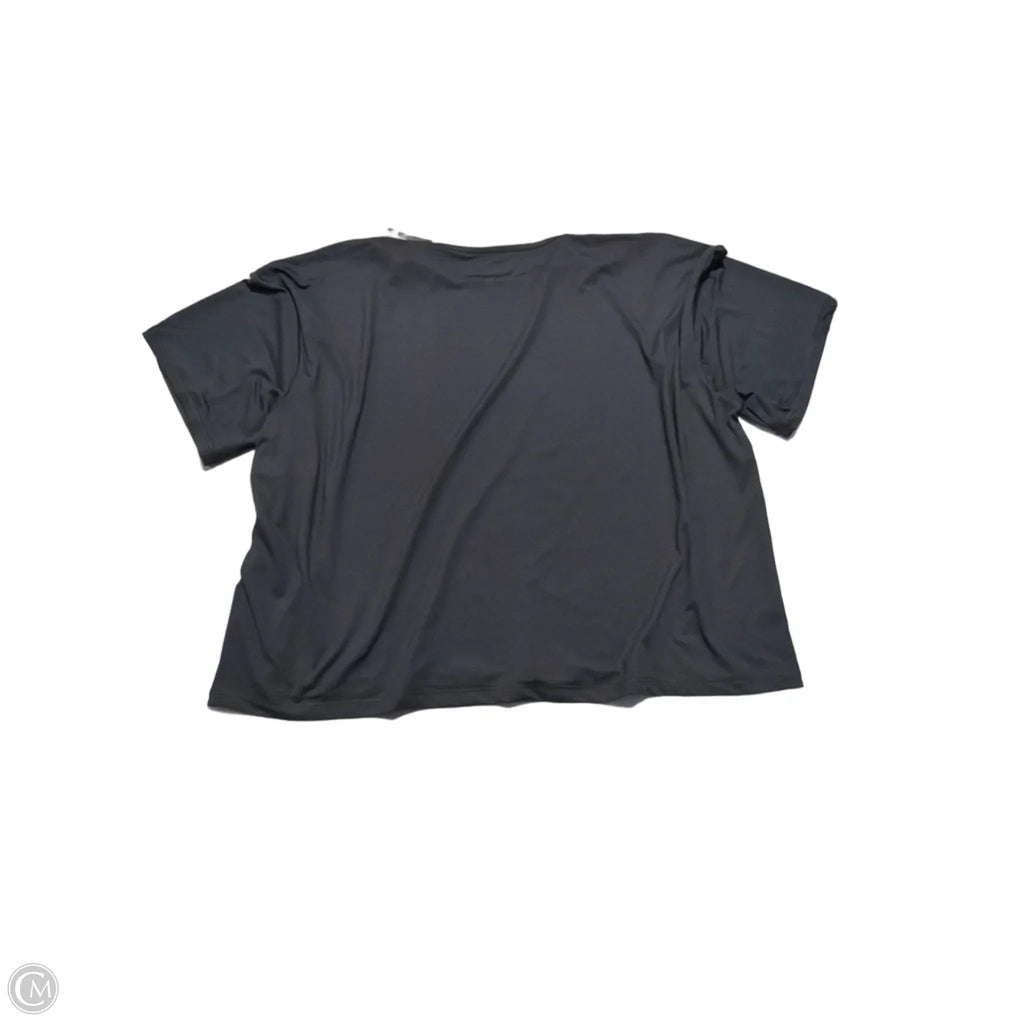 Athletic Top Short Sleeve By Under Armour In Black, Size: L