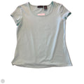 Top Short Sleeve Basic By Apostrophe In Teal, Size: S