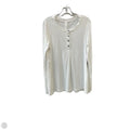 Athletic Top Long Sleeve Crewneck By Lululemon In White, Size: M