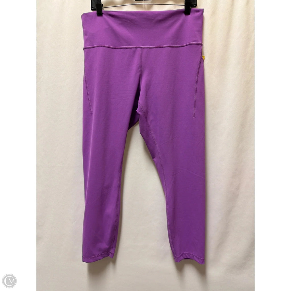 Athletic Pants By Lululemon In Purple, Size: 16