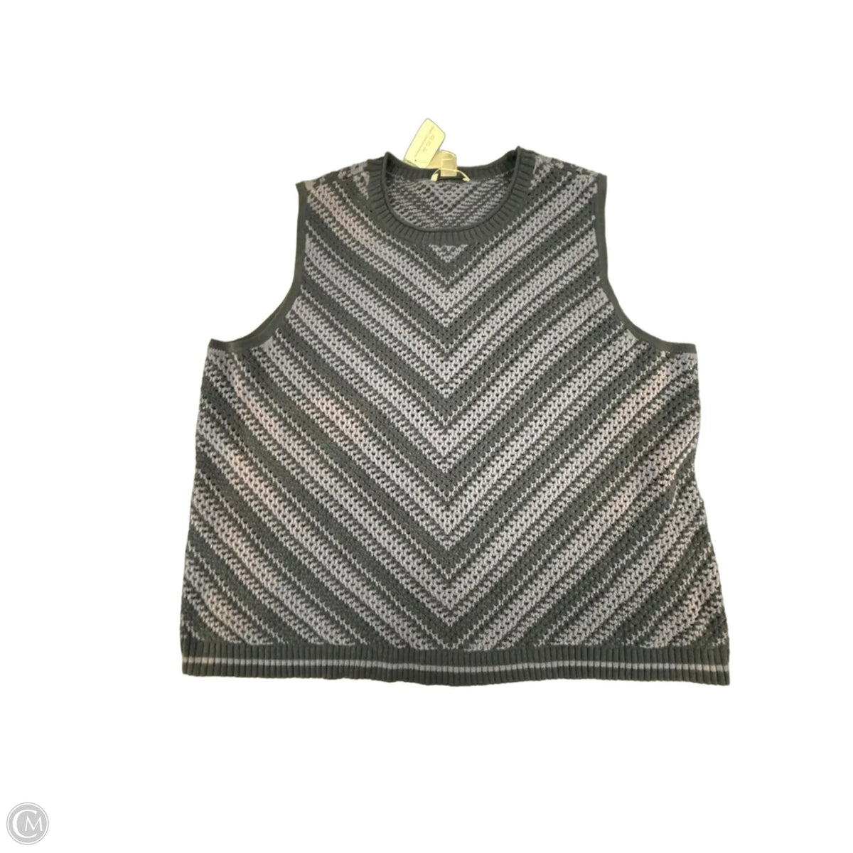 Vest Sweater By Cj Banks In Blue, Size: 3x