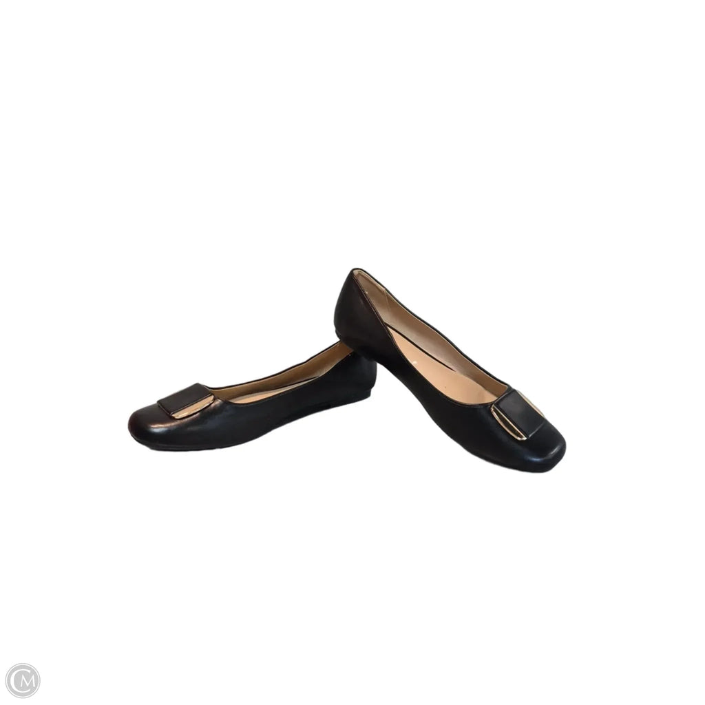 Shoes Flats By Cato In Black, Size: 10