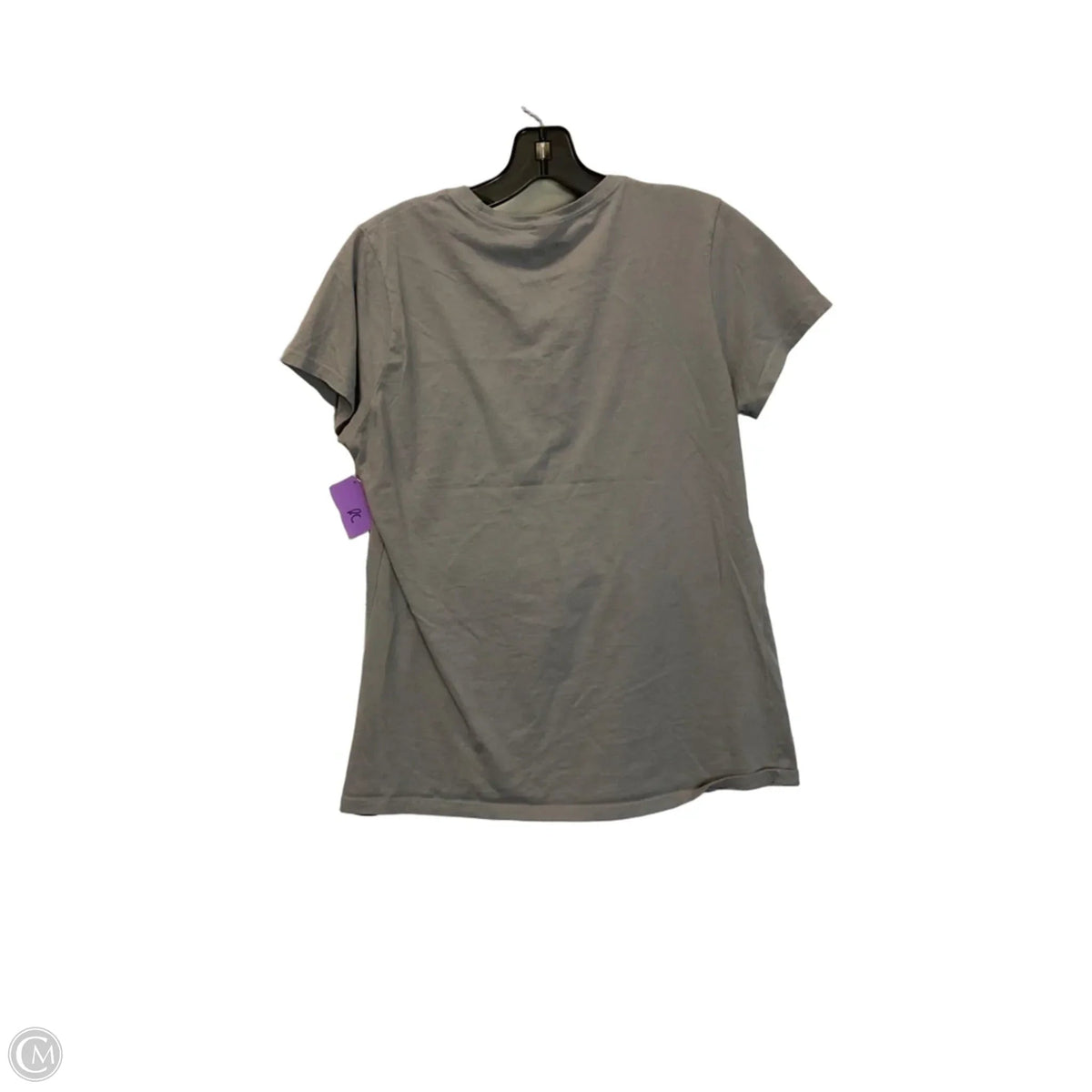Top Short Sleeve Basic By Disney In Grey, Size: M