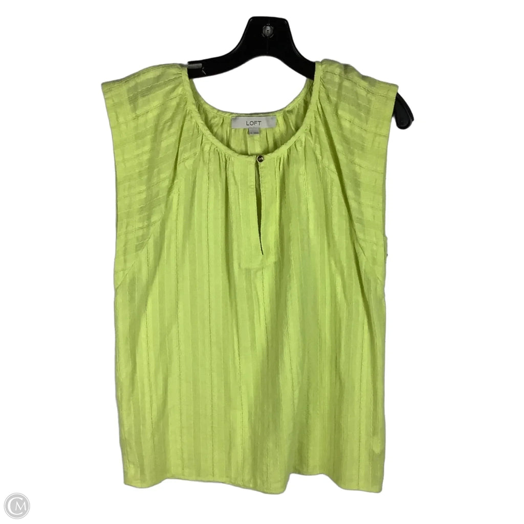 Top Short Sleeve By Loft In Green, Size: S