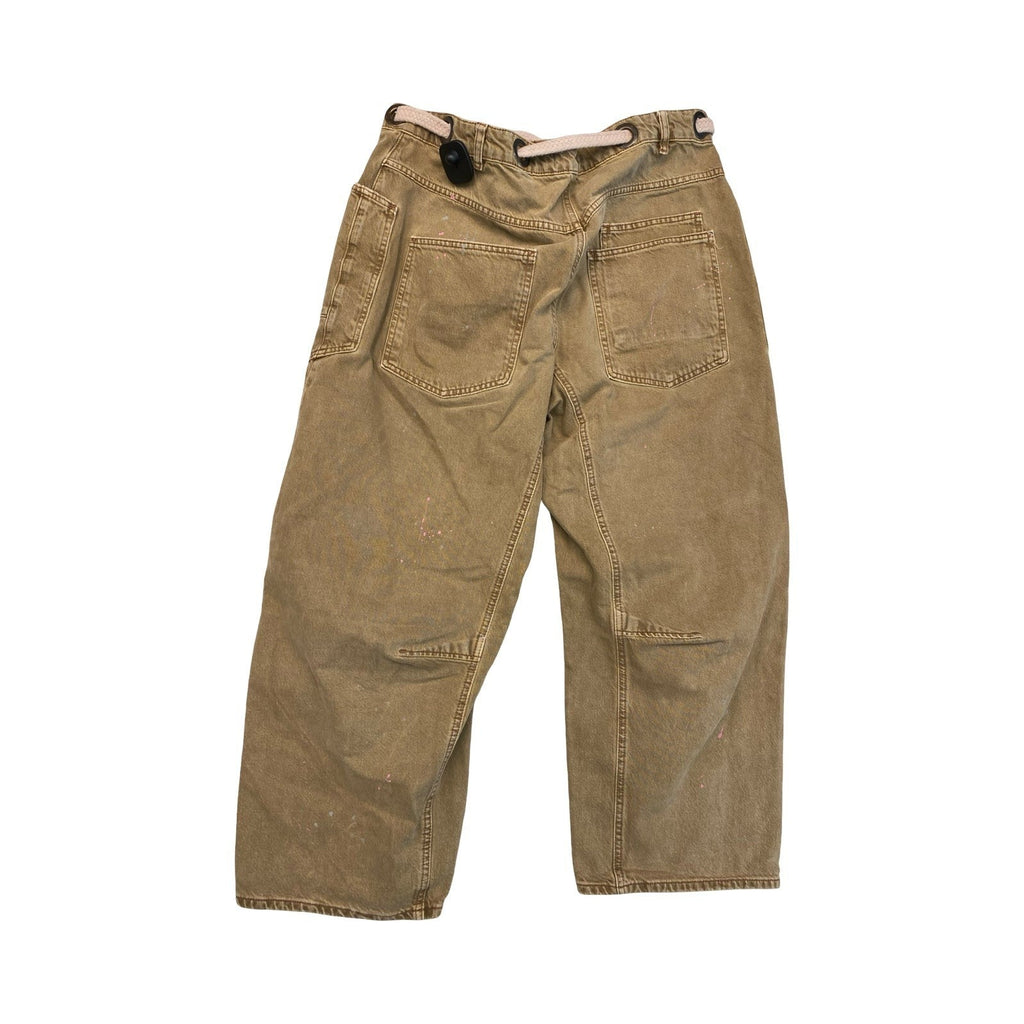 Jeans Wide Leg By We The Free In Brown Denim, Size:14