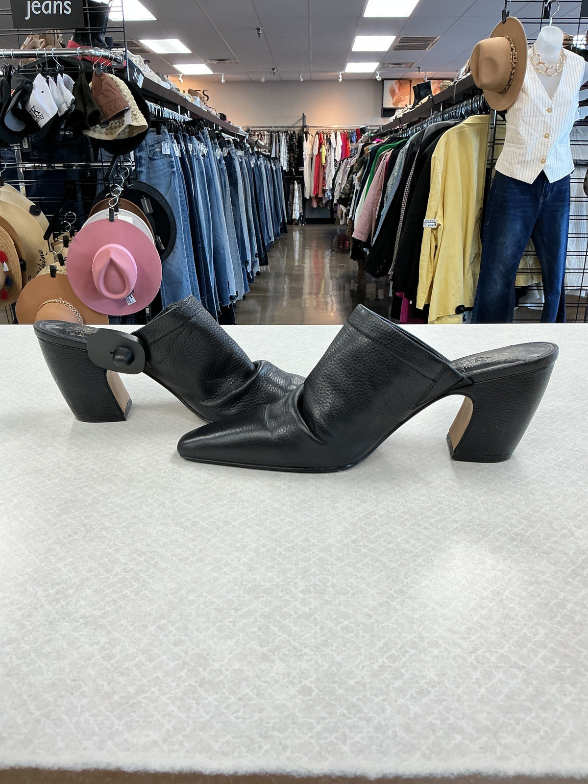 Shoes Heels Block By Vince Camuto In Black, Size:10
