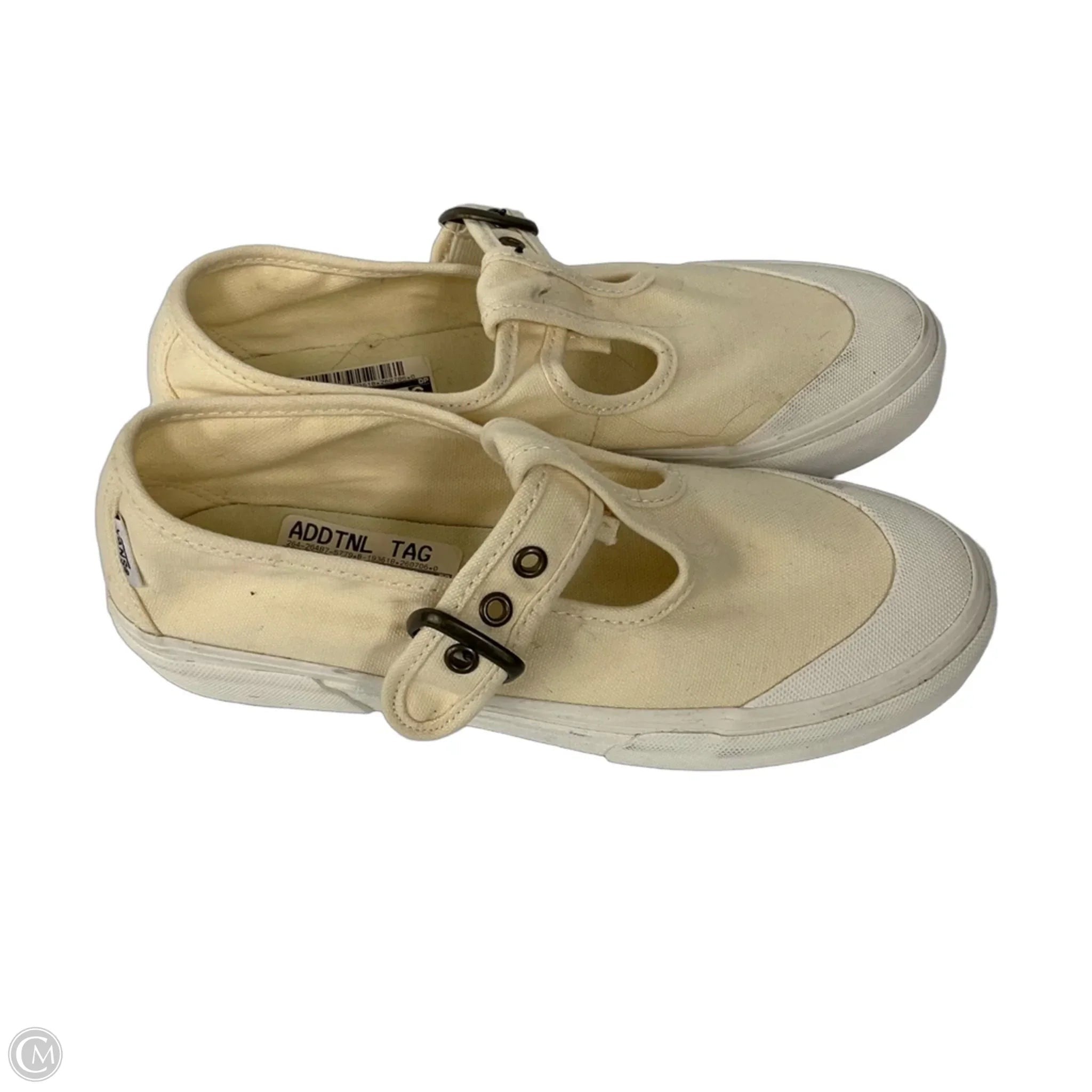 Shoes Sneakers By Vans In Cream, Size: 9