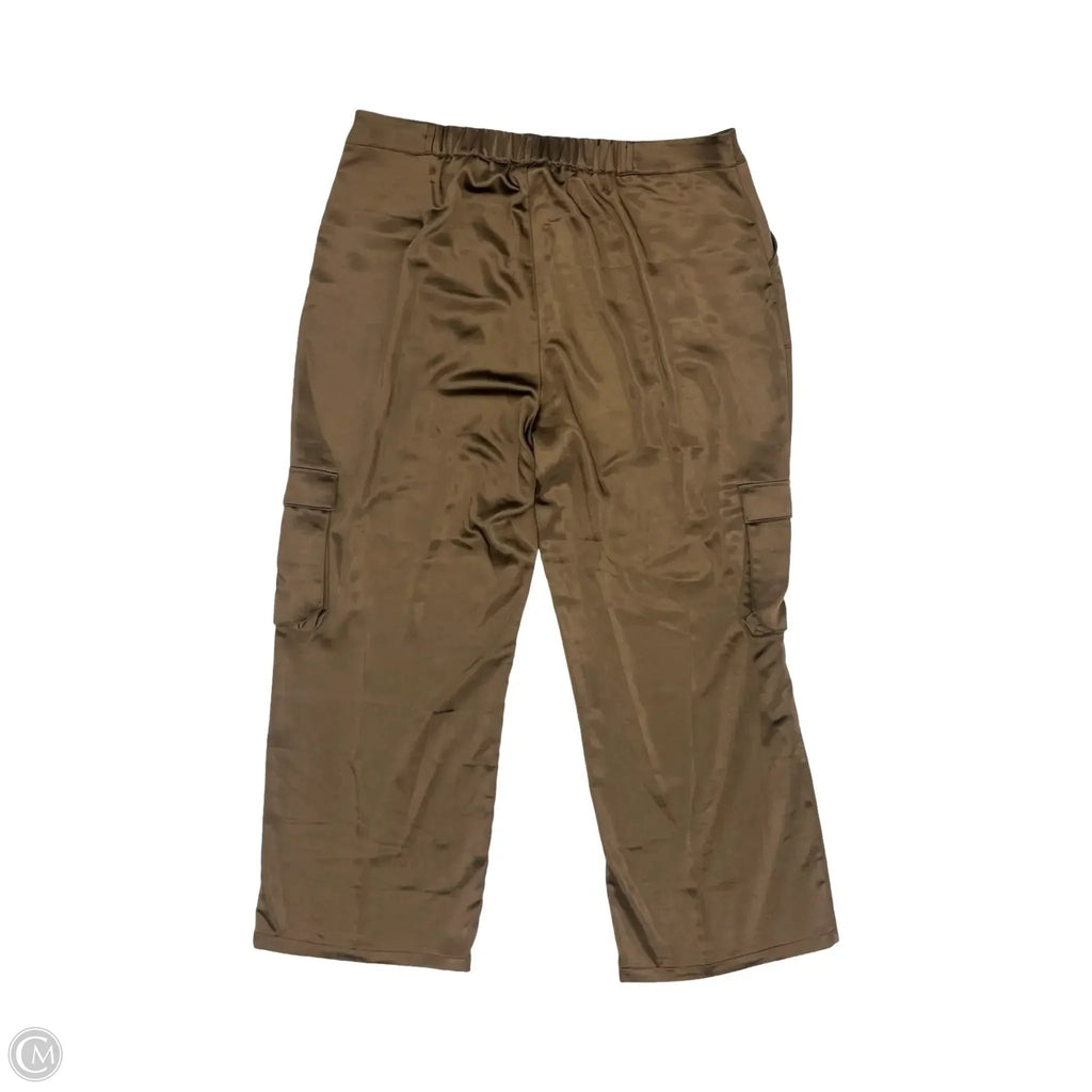 Pants Wide Leg By The Drop In Brown, Size: 2x