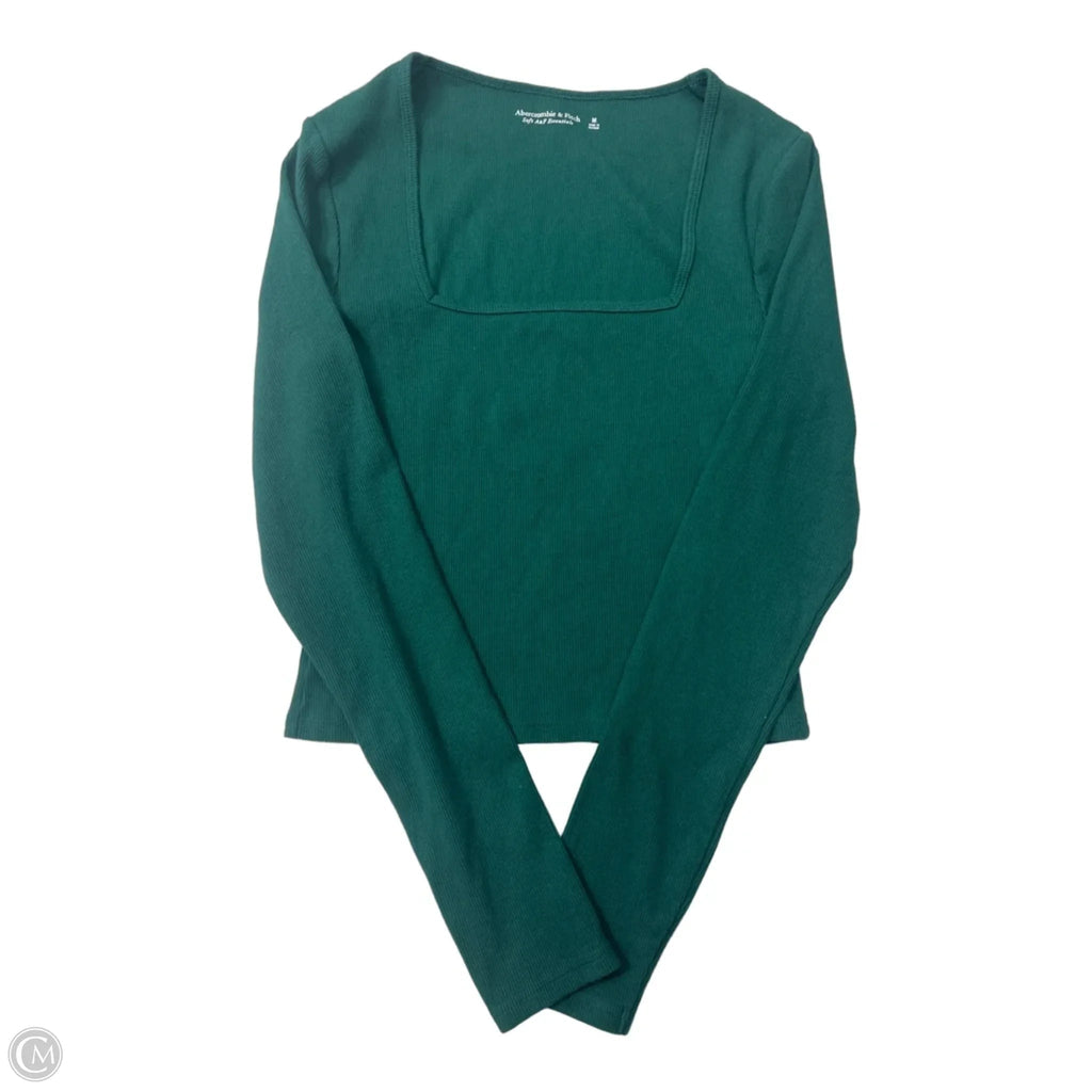 Top Long Sleeve Basic By Abercrombie And Fitch In Green, Size: M