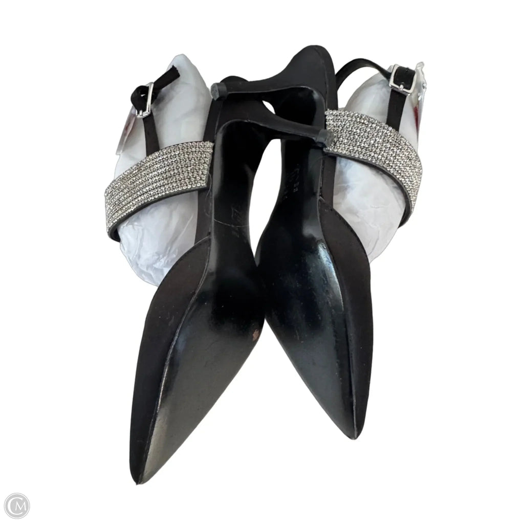 Shoes Heels Stiletto By Nina In Black & Silver, Size: 8