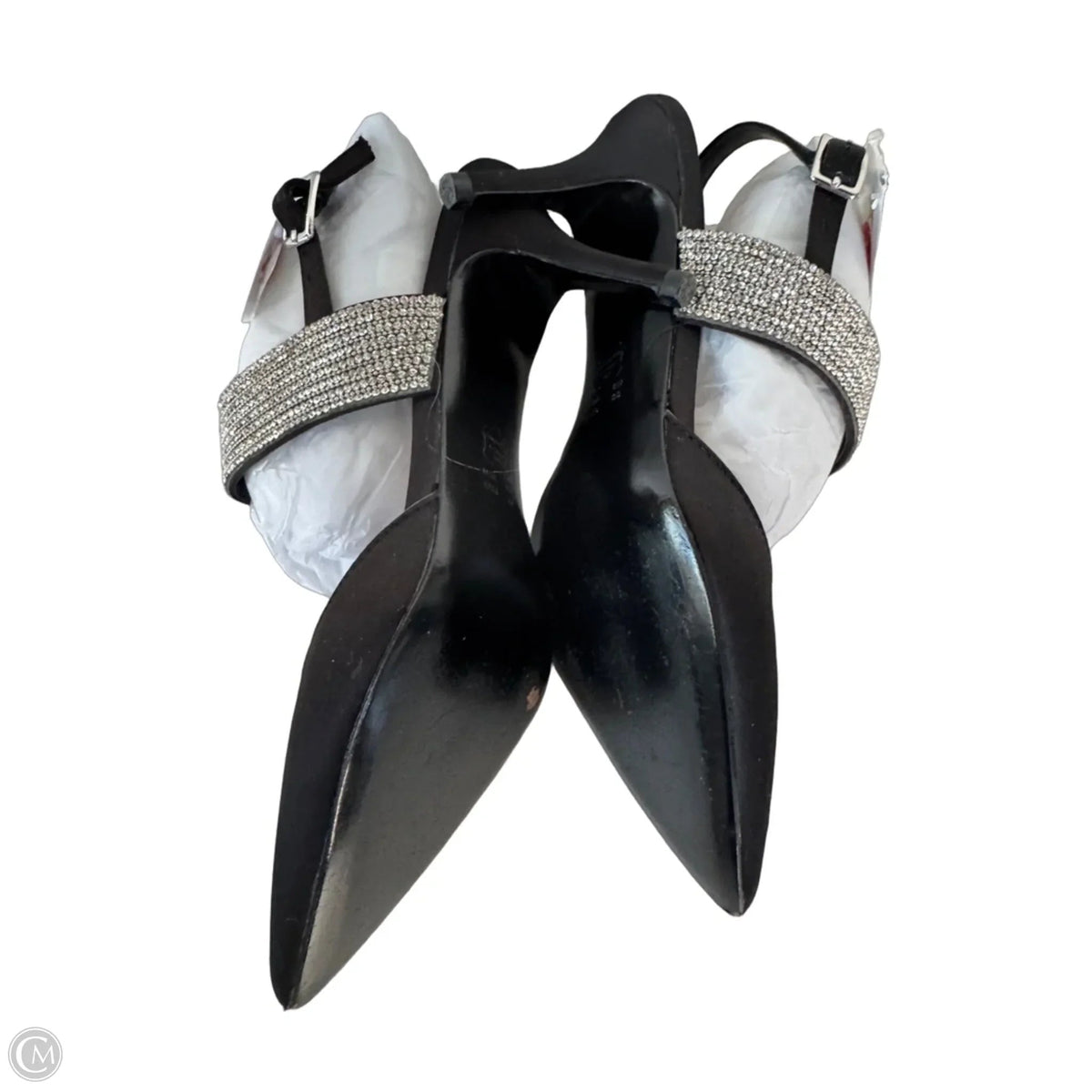 Shoes Heels Stiletto By Nina In Black & Silver, Size: 8