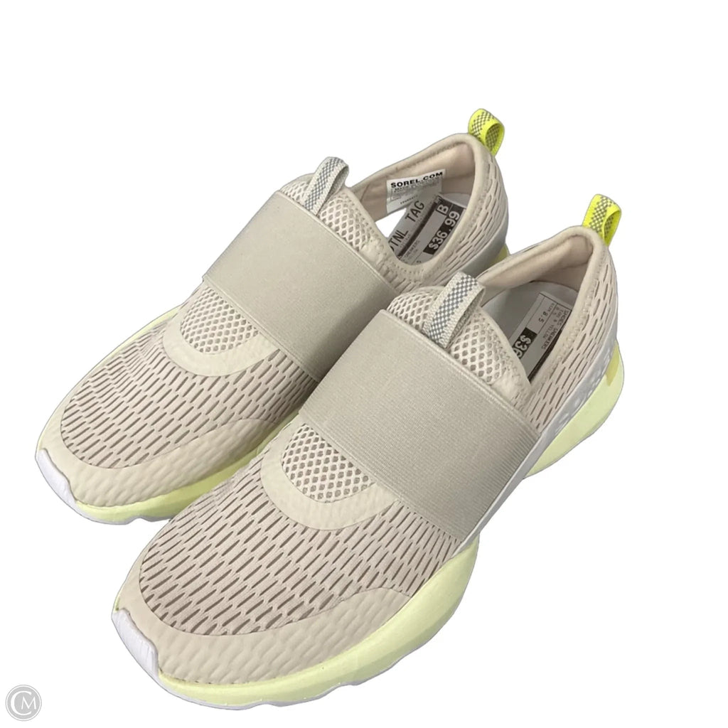 Shoes Sneakers By Sorel In Tan & Yellow, Size: 8.5