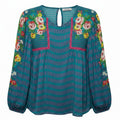 Top Long Sleeve By Blank London In Floral Print, Size: S