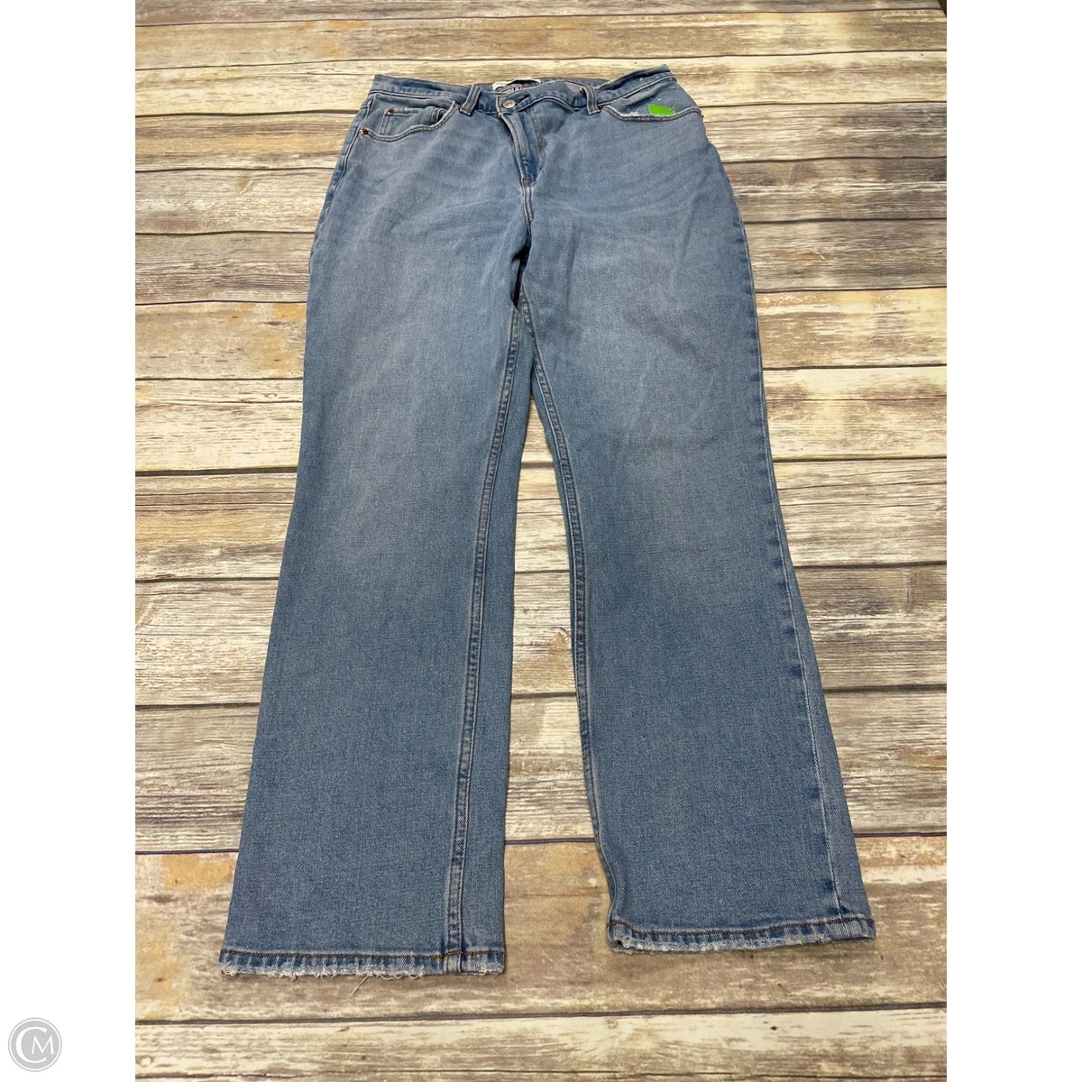 Jeans Straight By Abercrombie And Fitch In Blue Denim, Size: 12