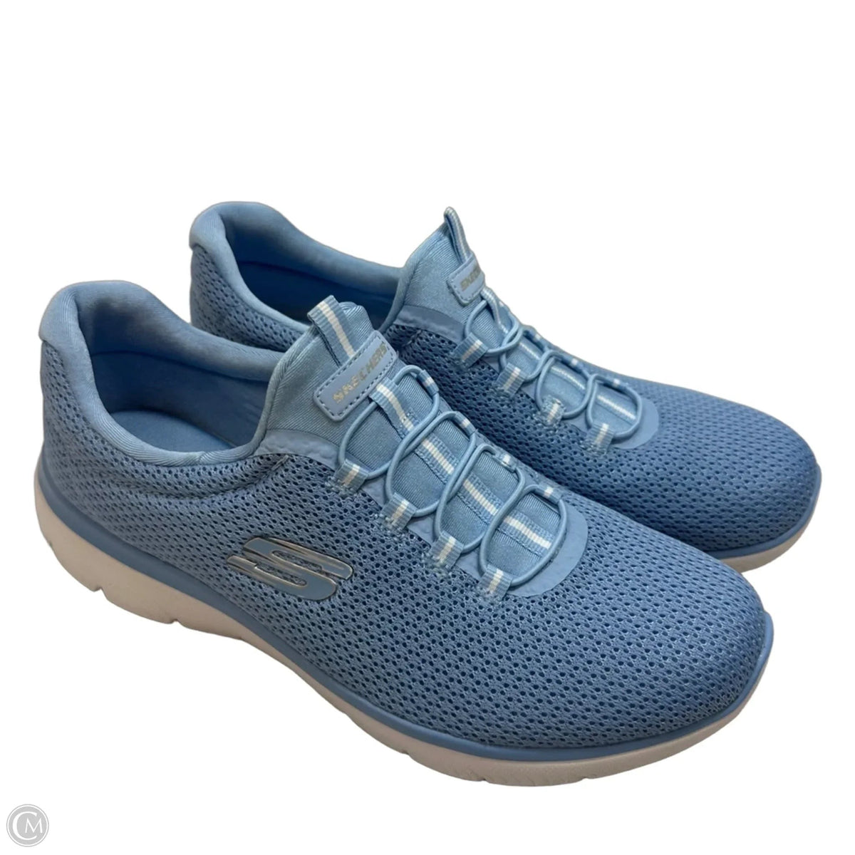 Shoes Sneakers By Skechers In Blue, Size: 9