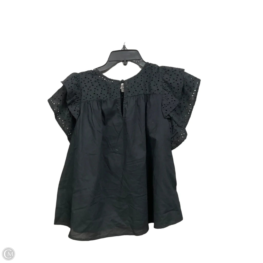 Top Short Sleeve By A New Day In Black, Size: M