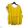 Top Short Sleeve By Cato In Yellow, Size: Xl