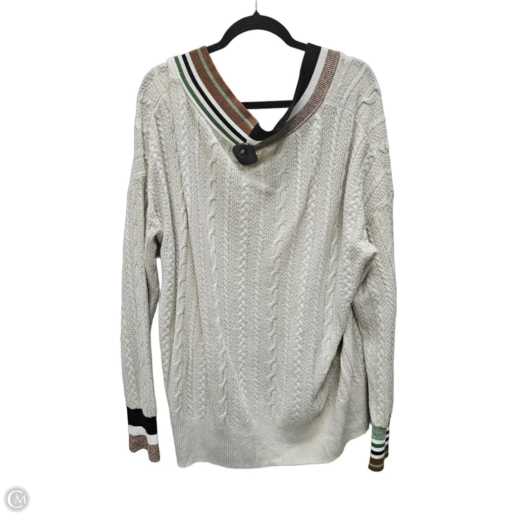 Sweater By Veronica Beard In Tan, Size: Xl