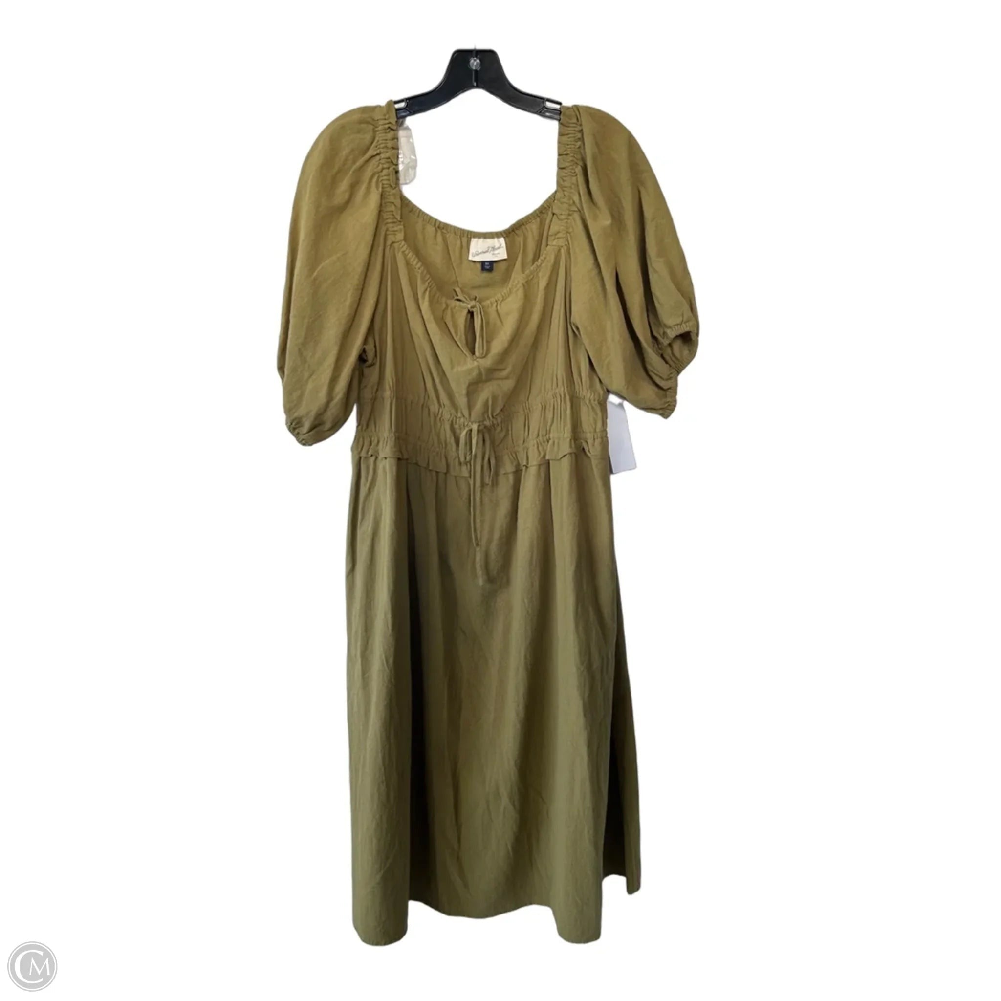 Dress Casual Midi By Universal Thread In Green, Size: Xxl