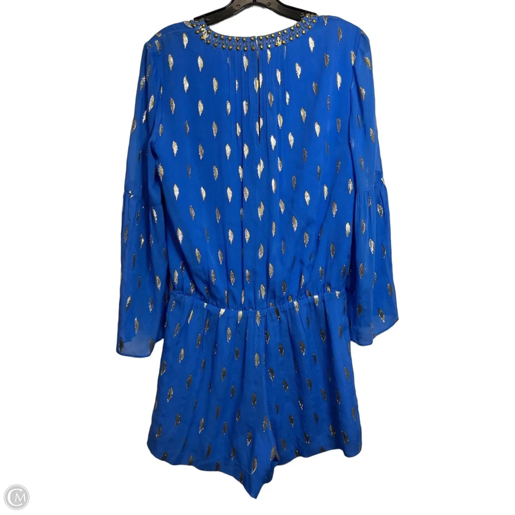 Romper Designer By Lilly Pulitzer In Blue, Size: M