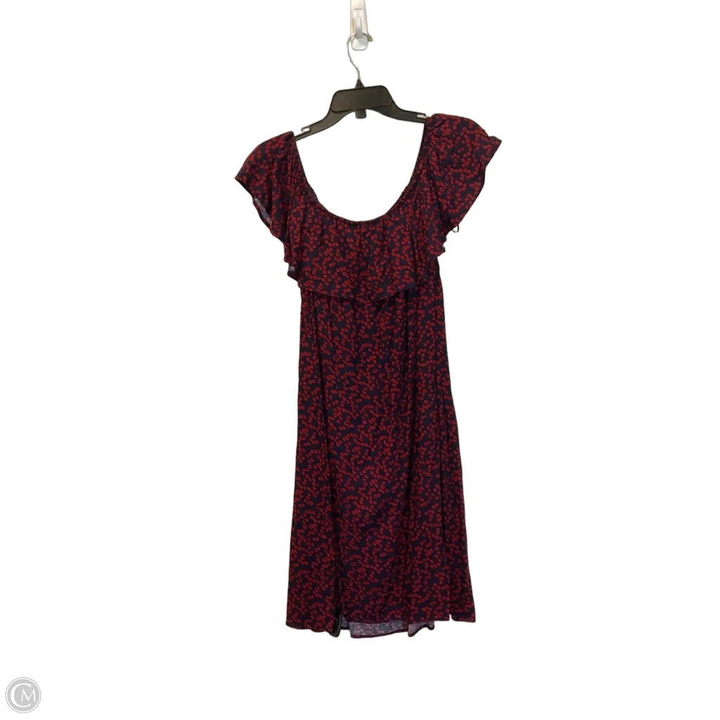 Dress Casual Midi By Sandra Darren In Floral Print, Size: Xl