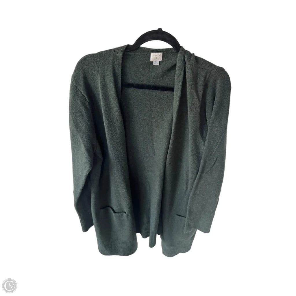 Sweater Cardigan By A New Day In Green, Size: Xl
