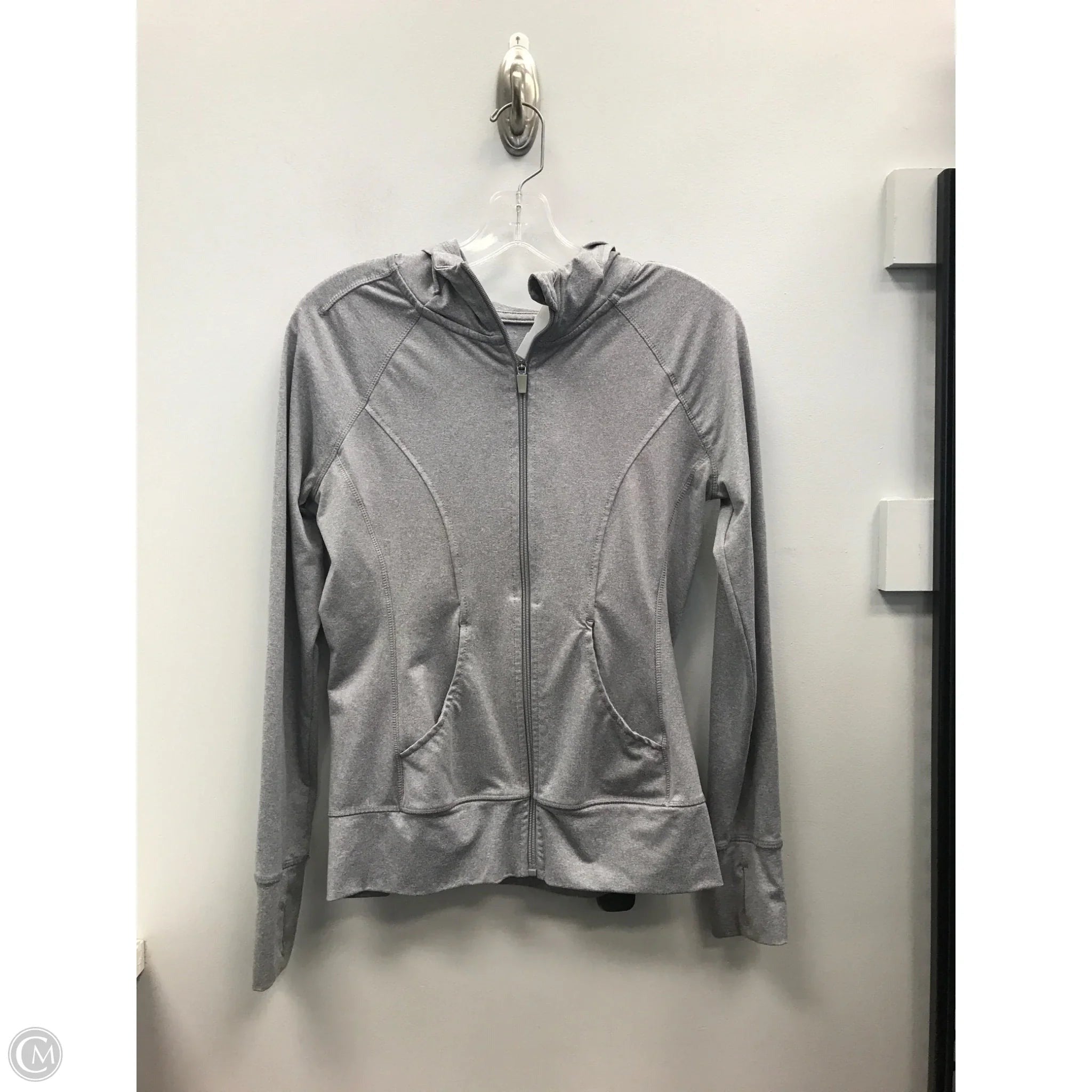 Athletic Jacket By 90 Degrees By Reflex In Grey, Size: S