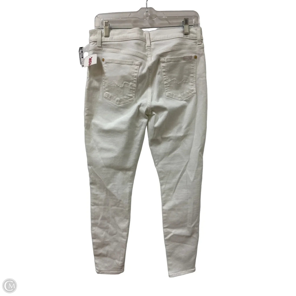Jeans Skinny By 7 For All Mankind In White, Size: 10