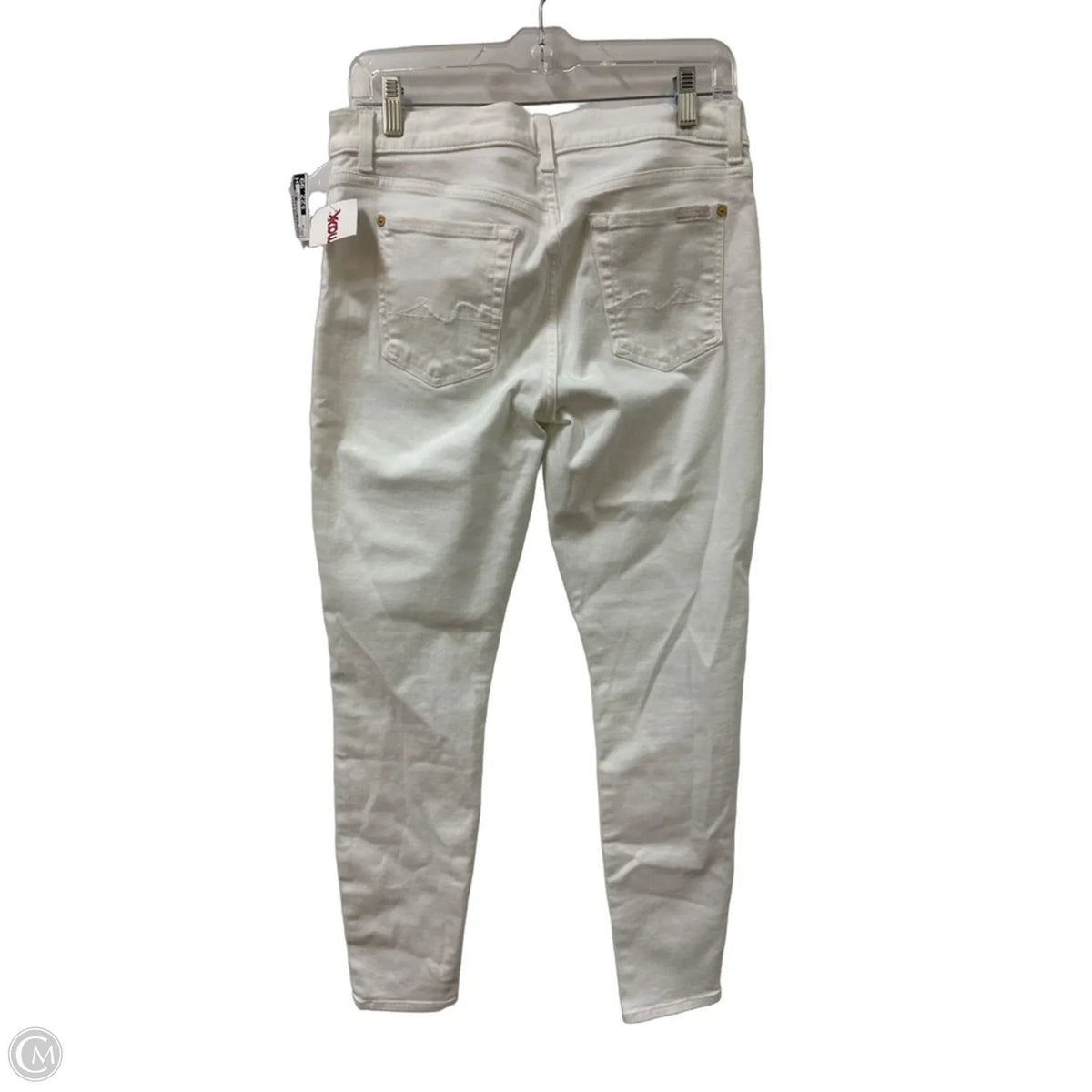 Jeans Skinny By 7 For All Mankind In White, Size: 10