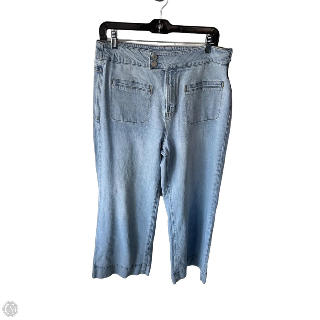 Jeans Wide Leg By Habitual In Blue Denim, Size: 12