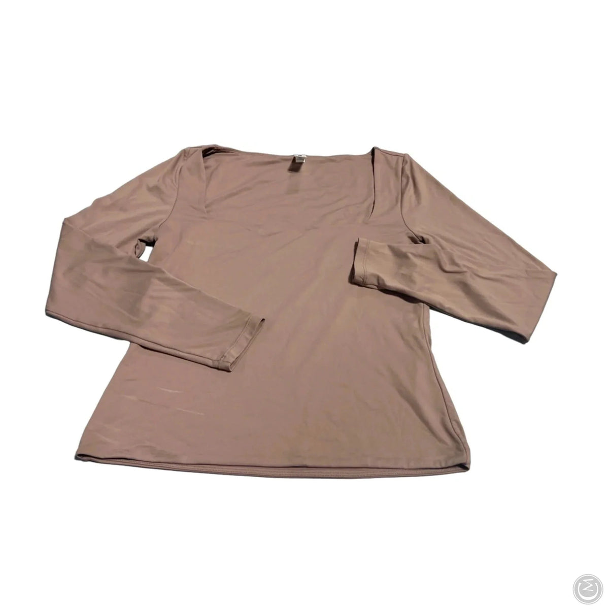 Athletic Top Long Sleeve Crewneck By 90 Degrees By Reflex In Brown, Size: L
