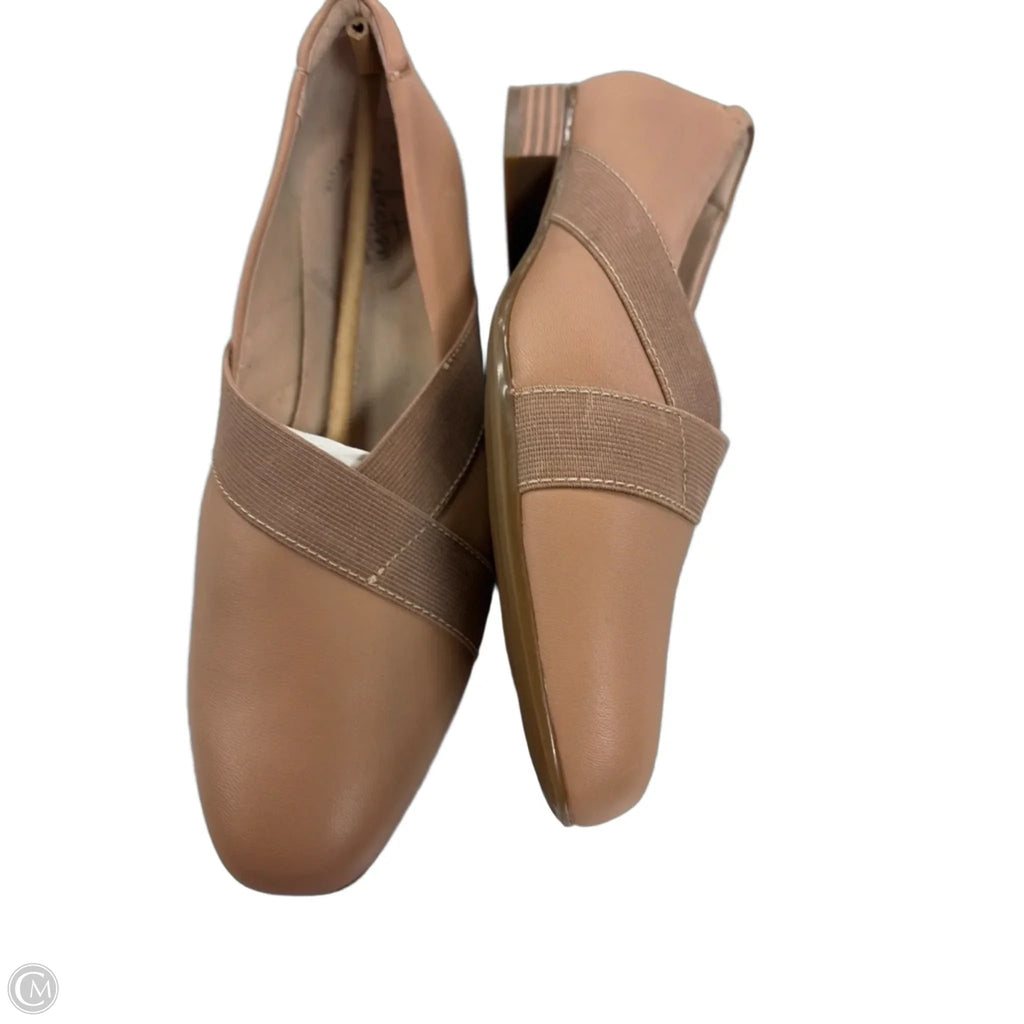 Shoes Heels Block By Clarks In Brown, Size: 8