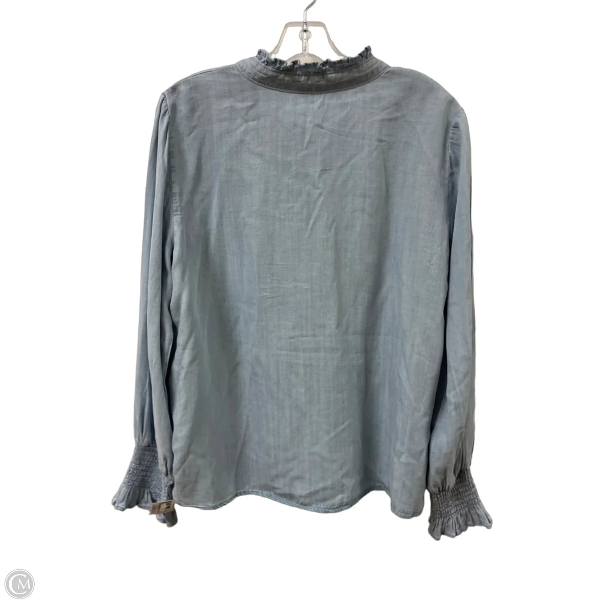 Top Long Sleeve By Velvet Heart In Blue, Size: Xl