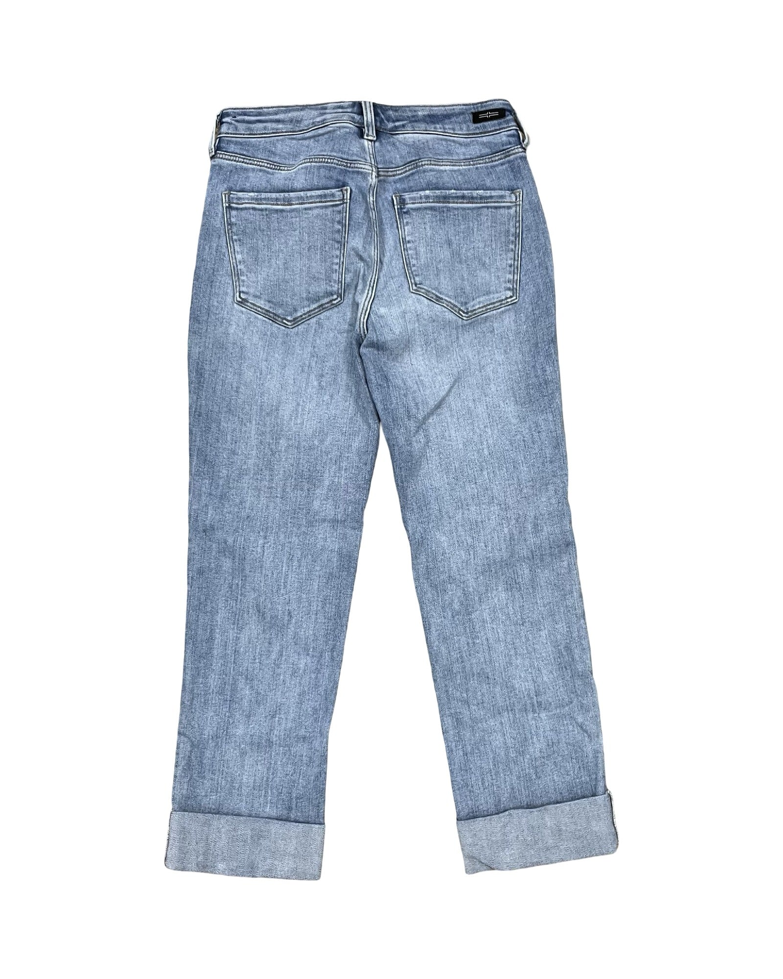 Jeans Cropped By Liverpool In Blue Denim, Size:4